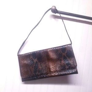 Vintage Faux Snake Skin Shoulder Purse
